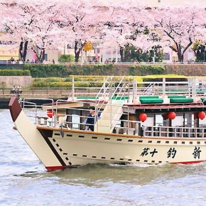 【江戶水上賞櫻】東京灣屋形船浪漫巡航+美味午餐or晚餐+無限暢飲（素食可選+1人起訂+3月櫻花季預訂搶先開跑）